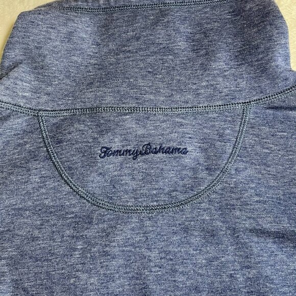 Tommy Bahama Reversible Full Zip  Blue/Gray Women's Sweater   Hight Neck Sz XL - Picture 6 of 11